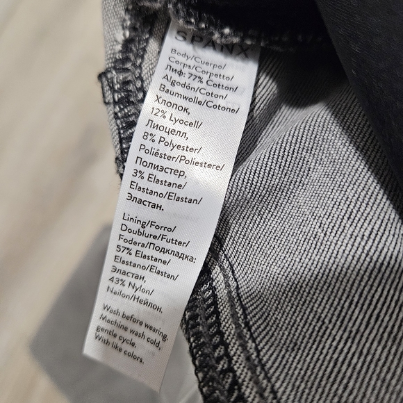 SPANX NWT Distressed Skinny Jeans Vintage Grey Size XS - Picture 11 of 12